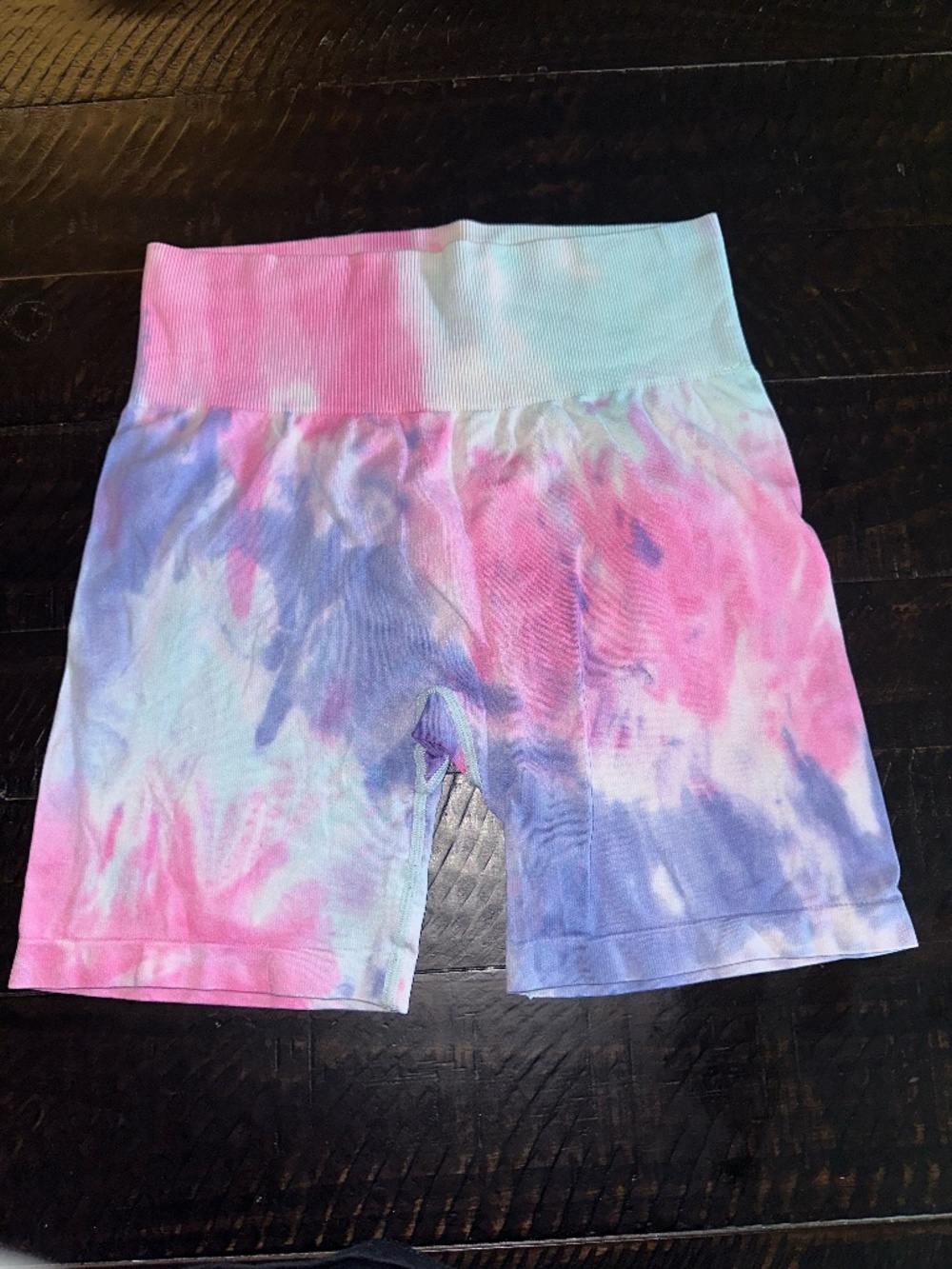 Maxxim High-waisted, Seamless Tie-dye Biker Shorts